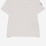 T-SHIRT IN COTONE STRETCH CON MOTIVO A RIGHE 8C0001289BCP F05 MONCLER ENFANTS 