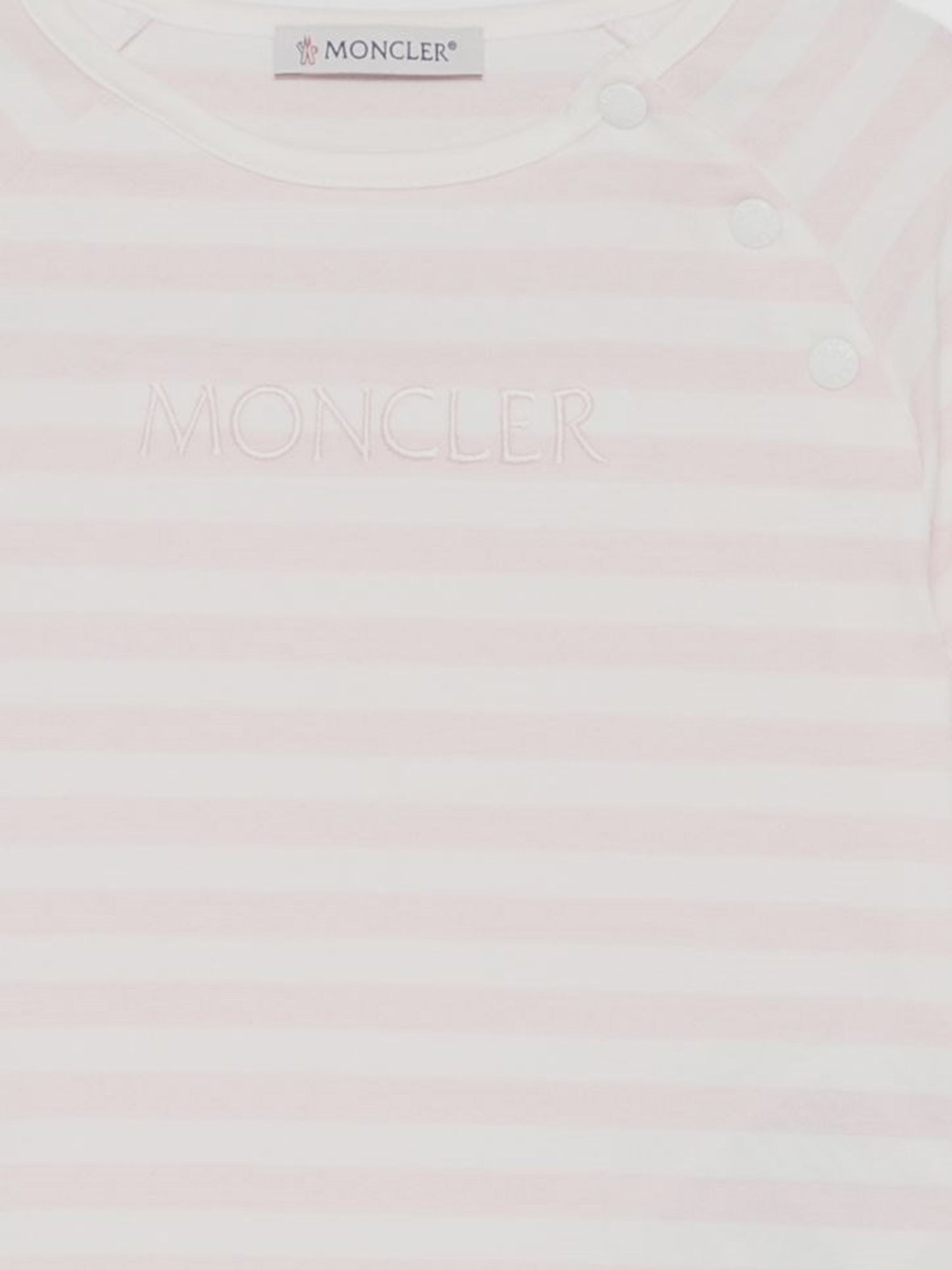 T-SHIRT IN COTONE STRETCH CON MOTIVO A RIGHE 8C0001289BCP F05 MONCLER ENFANTS 