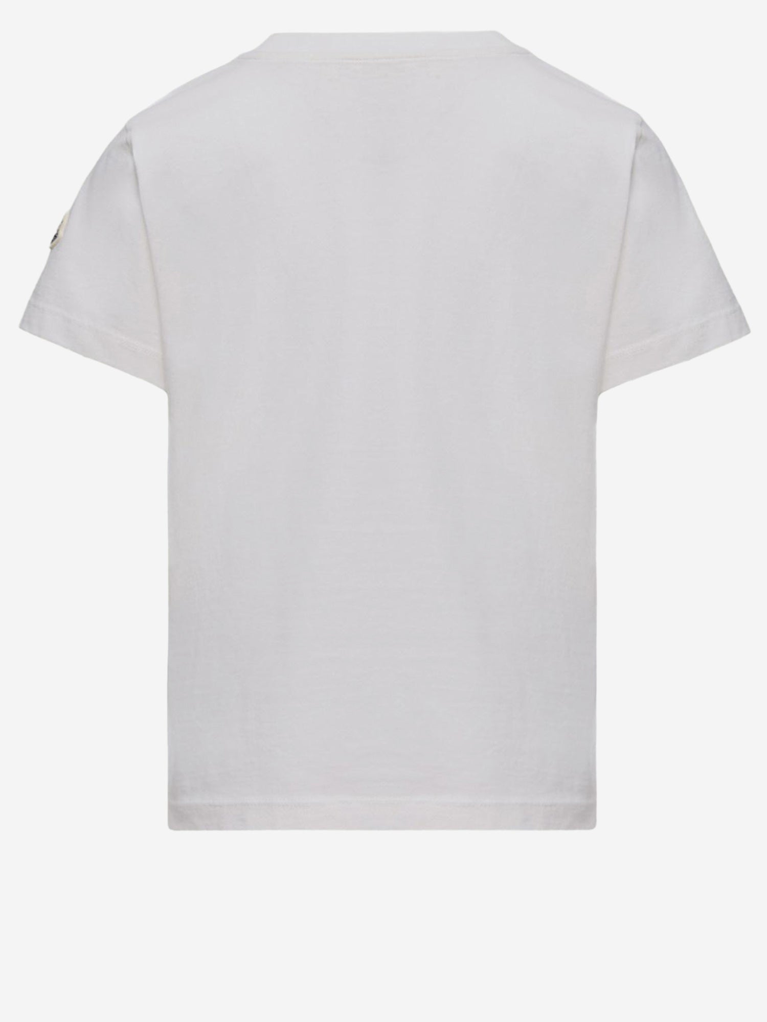 T-shirt in cotone con logo 8C0002589AFV 034 MONCLER ENFANTS 