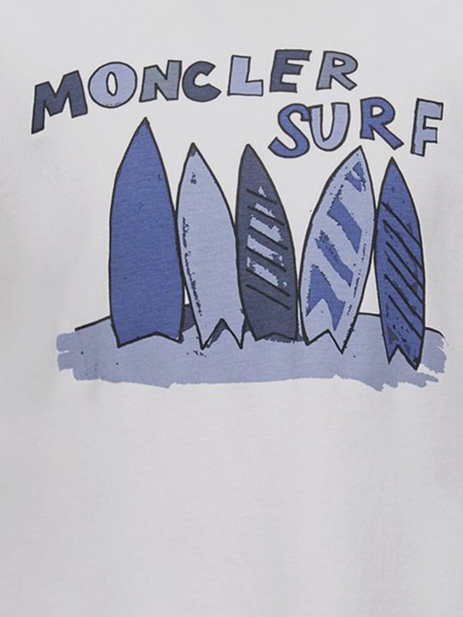 T-shirt in cotone con logo 8C0002589AFV 034 MONCLER ENFANTS 
