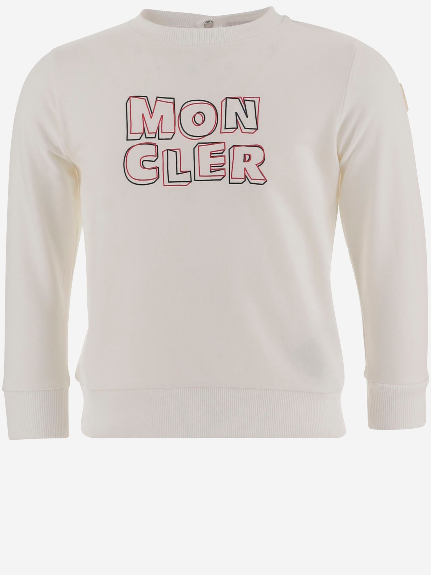 FELPA IN COTONE CON LOGO 8G0000489AEB 034 MONCLER ENFANTS 