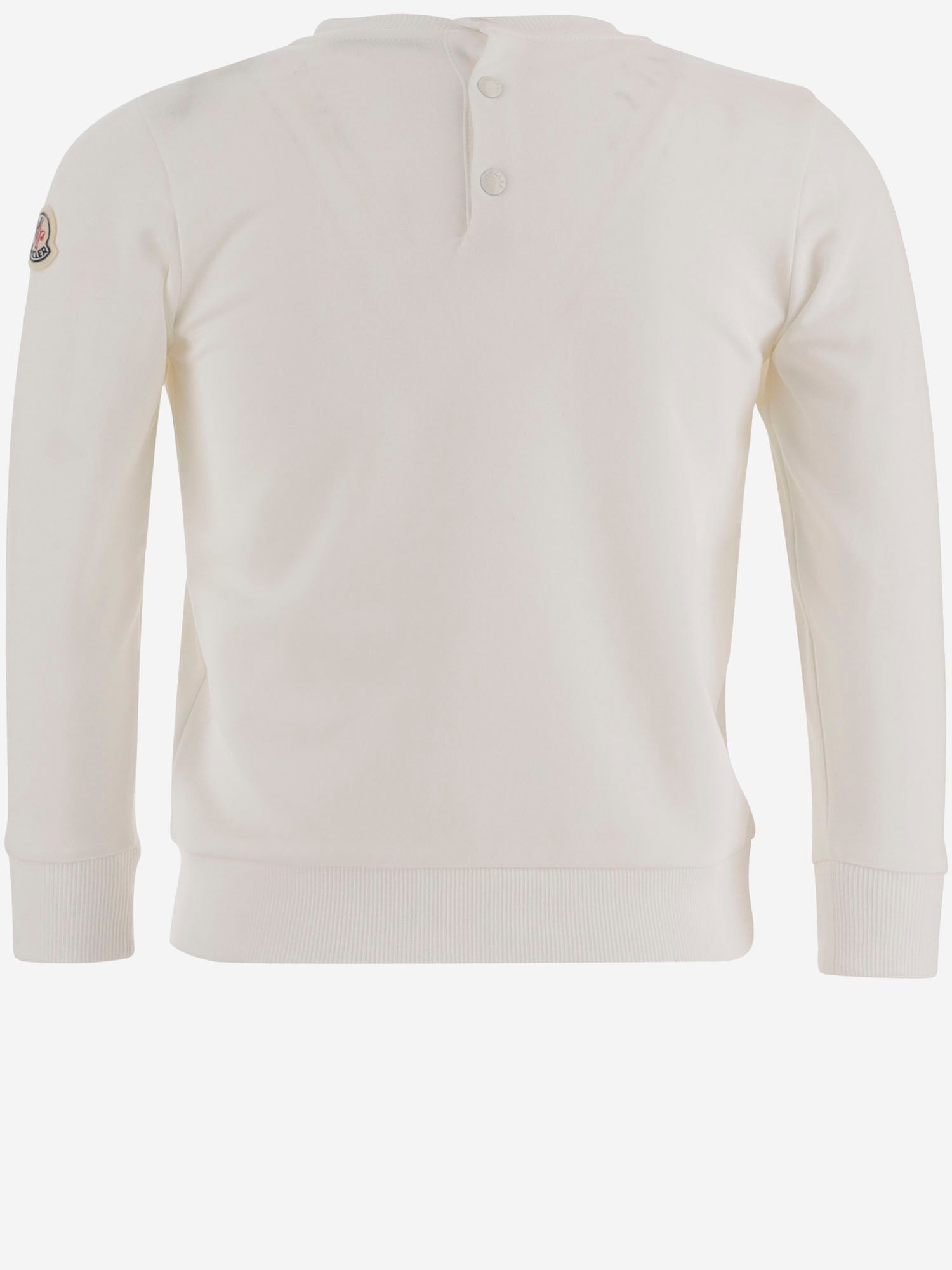 FELPA IN COTONE CON LOGO 8G0000489AEB 034 MONCLER ENFANTS 
