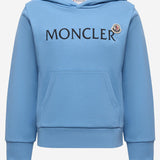FELPA LOGATA CON CAPPUCCIO IN COTONE 8G0000989AKM 70G MONCLER ENFANTS 