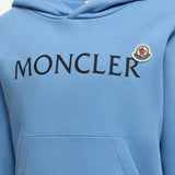 FELPA LOGATA CON CAPPUCCIO IN COTONE 8G0000989AKM 70G MONCLER ENFANTS 