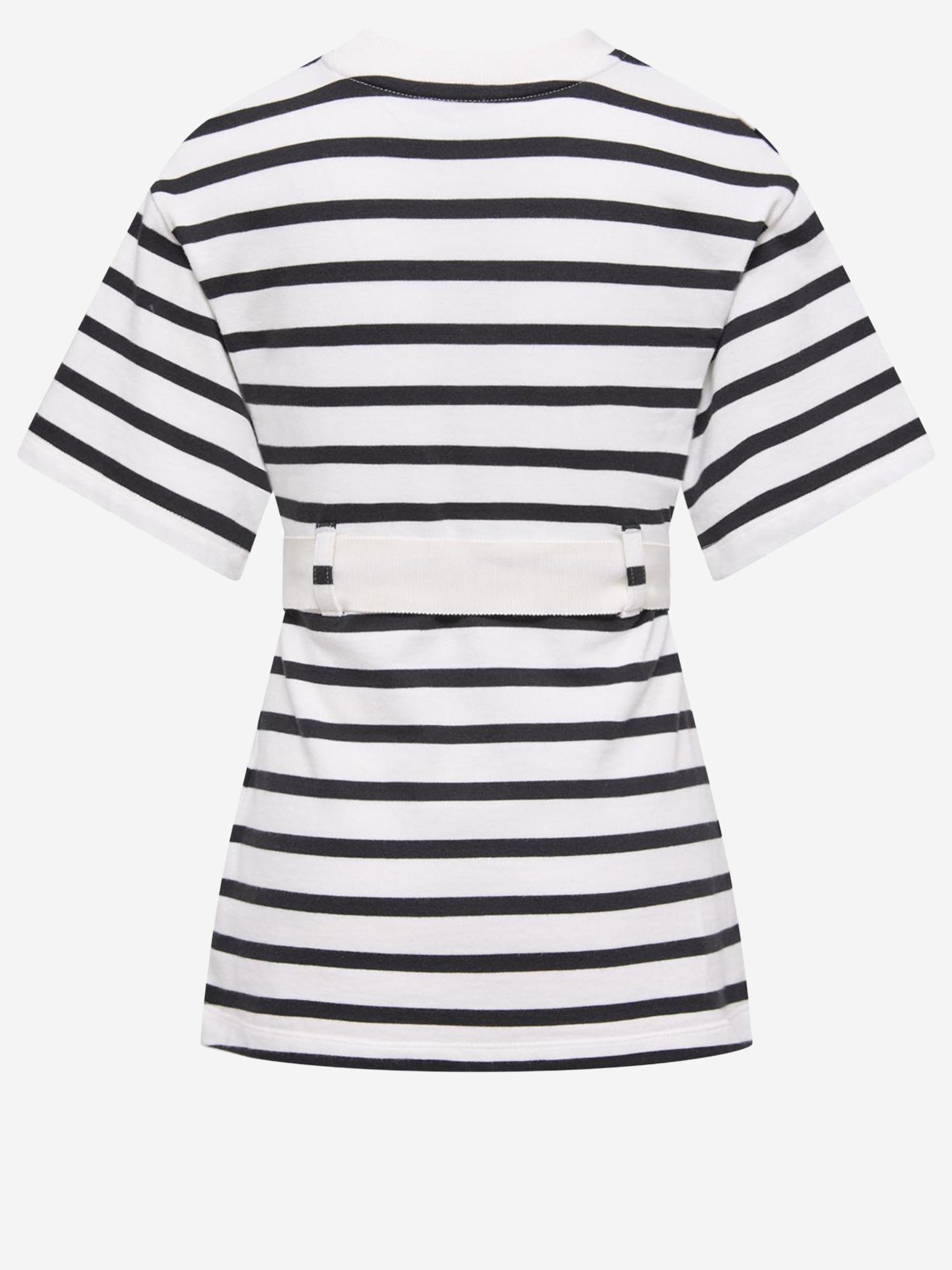 ABITO IN COTONE A RIGHE 8I0001089AXT F07 MONCLER ENFANTS 