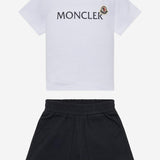 SET DI DUE PEZZI IN COTONE STRETCH CON LOGO 8M0000989AUM 002 MONCLER ENFANTS 