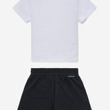 SET DI DUE PEZZI IN COTONE STRETCH CON LOGO 8M0000989AUM 002 MONCLER ENFANTS 