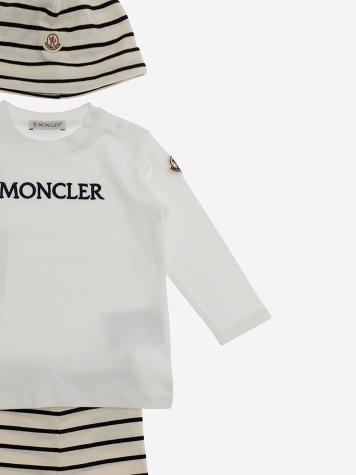 SET DI TRE PEZZI IN COTONE 8P0000189BA2 F70 MONCLER ENFANTS 