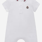 TUTINA IN PIQUET DI COTONE CON FINITURE TRICOLORE 8l000068496F 034 MONCLER ENFANTS 