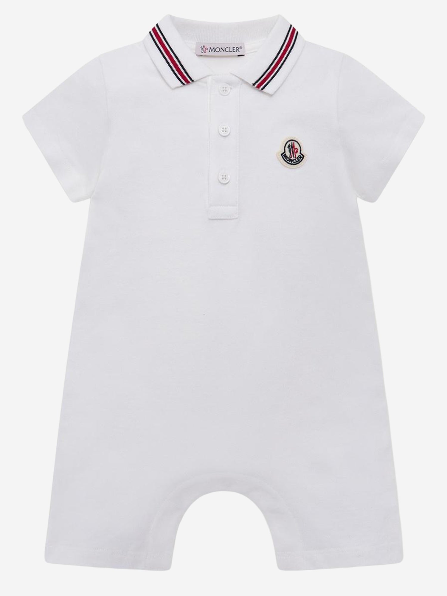 TUTINA IN PIQUET DI COTONE CON FINITURE TRICOLORE 8l000068496F 034 MONCLER ENFANTS 