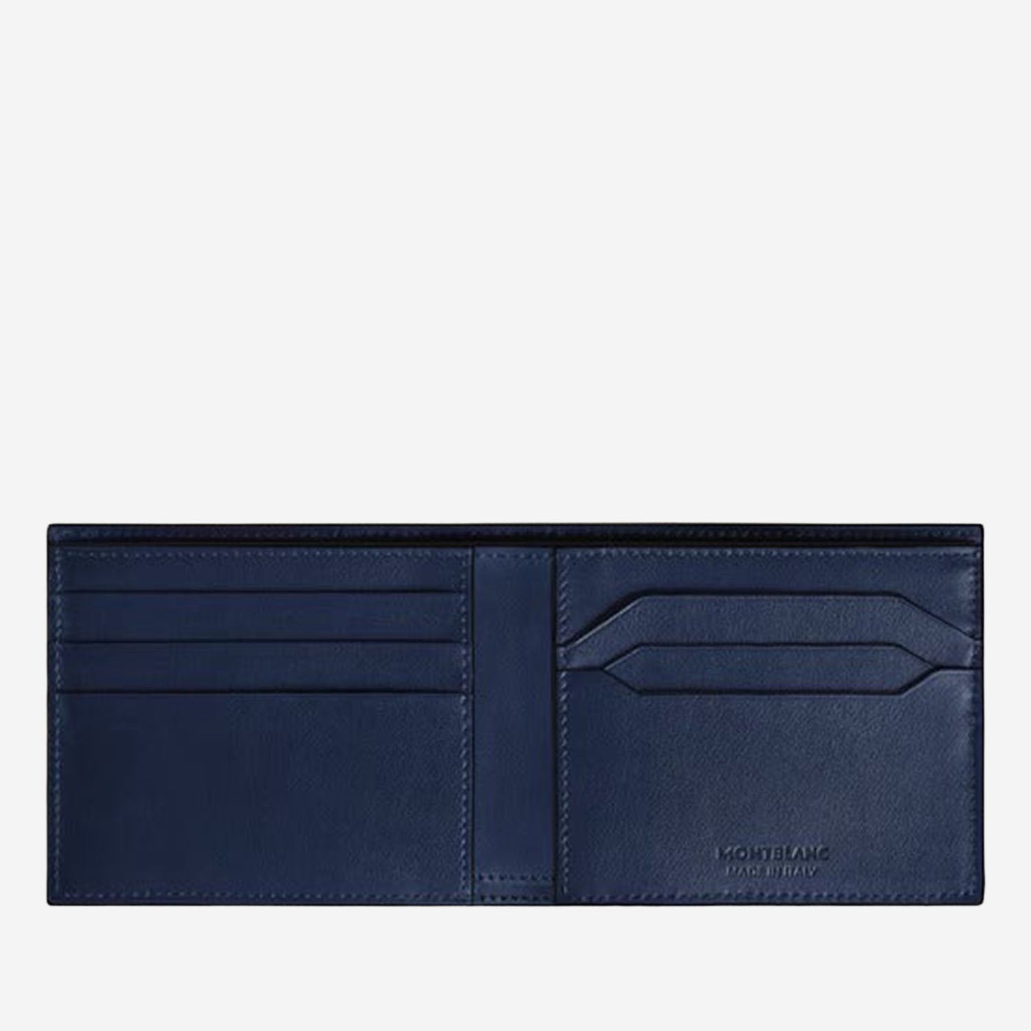 PORTAFOGLIO 6CC IN PELLE MEISTERSTÜCK 221320 BLACK/INK BLUE MONTBLANC 