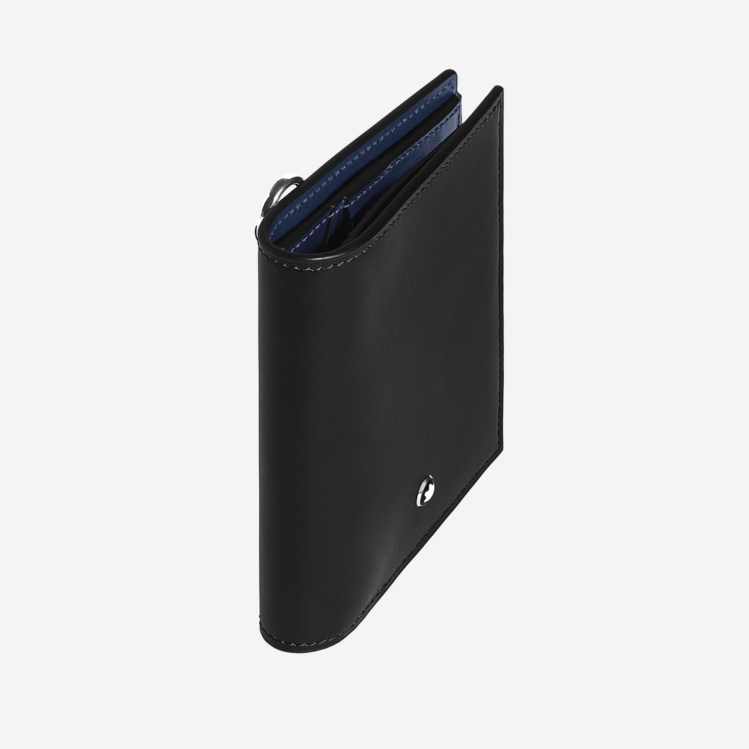 PORTAFOGLIO COMPATTO IN PELLE MEISTERSTÜCK 221322 BLACK/INK BLUE MONTBLANC 