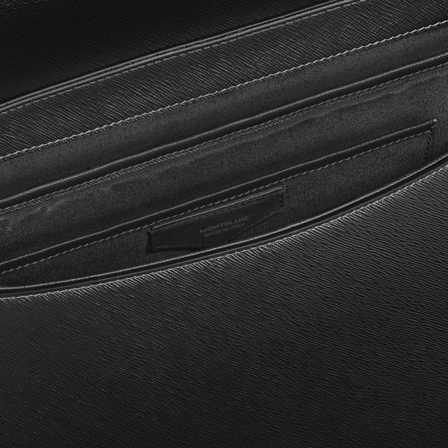 Borsa a tracolla in pelle sartoriale 221578 BLACK MONTBLANC 