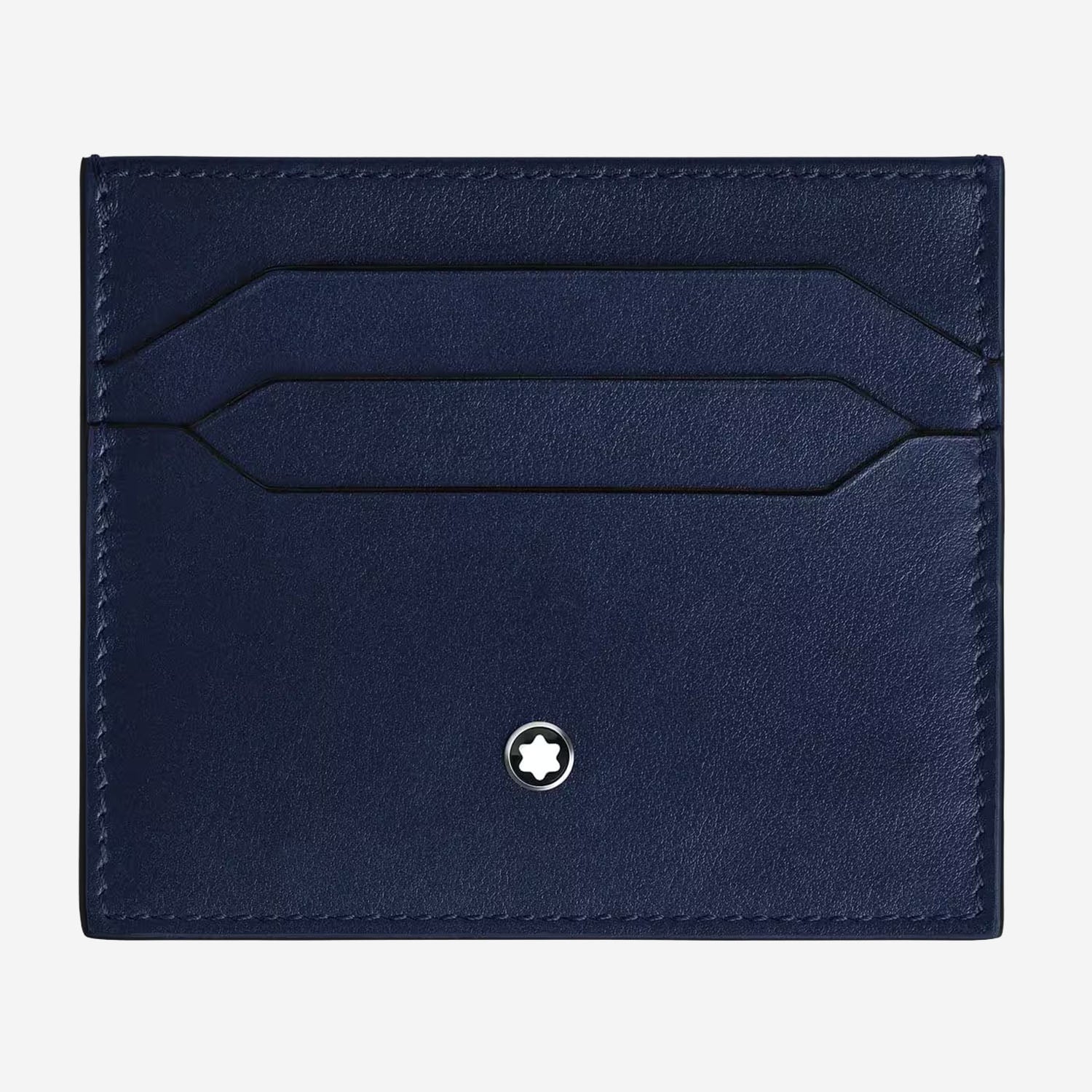 POTACARTE IN PELLE CON LOGO 221664 BLACK/INK BLUE MONTBLANC 