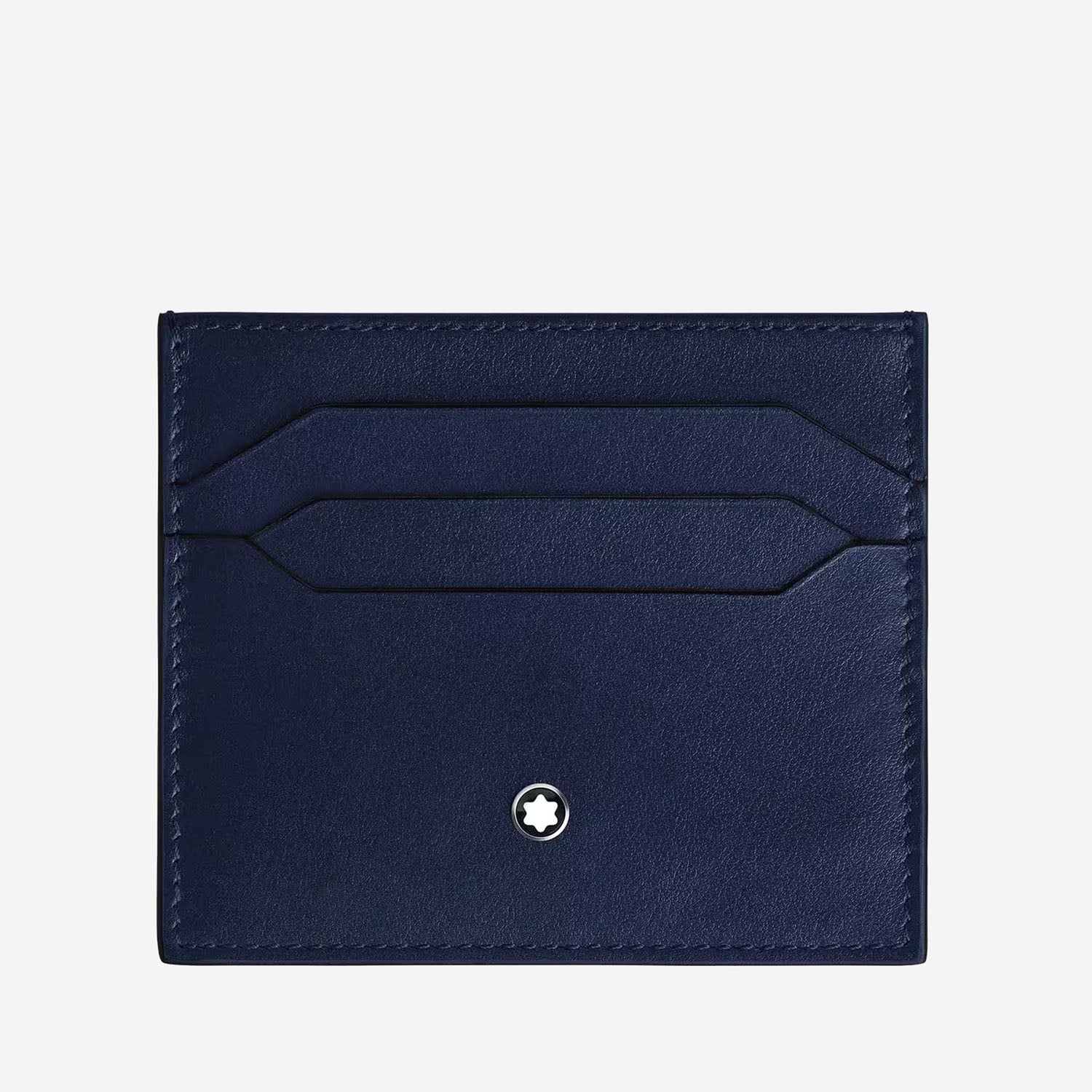 POTACARTE IN PELLE CON LOGO 221664 BLACK/INK BLUE MONTBLANC 