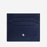 POTACARTE IN PELLE CON LOGO 221664 BLACK/INK BLUE MONTBLANC 