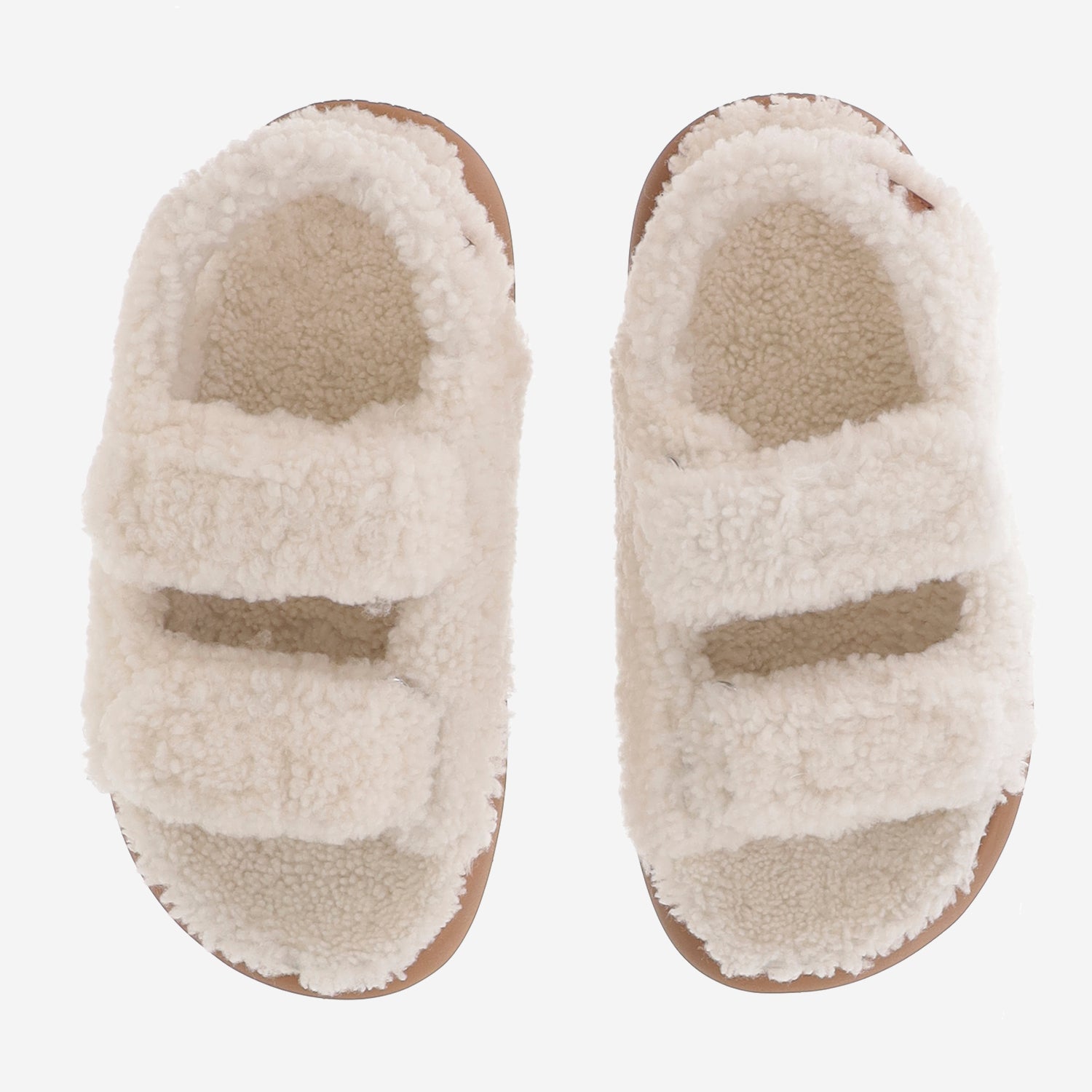 SANDALI IN SHEARLING CON SUOLA SPESSA 2420020 H017 MOON BOOT 