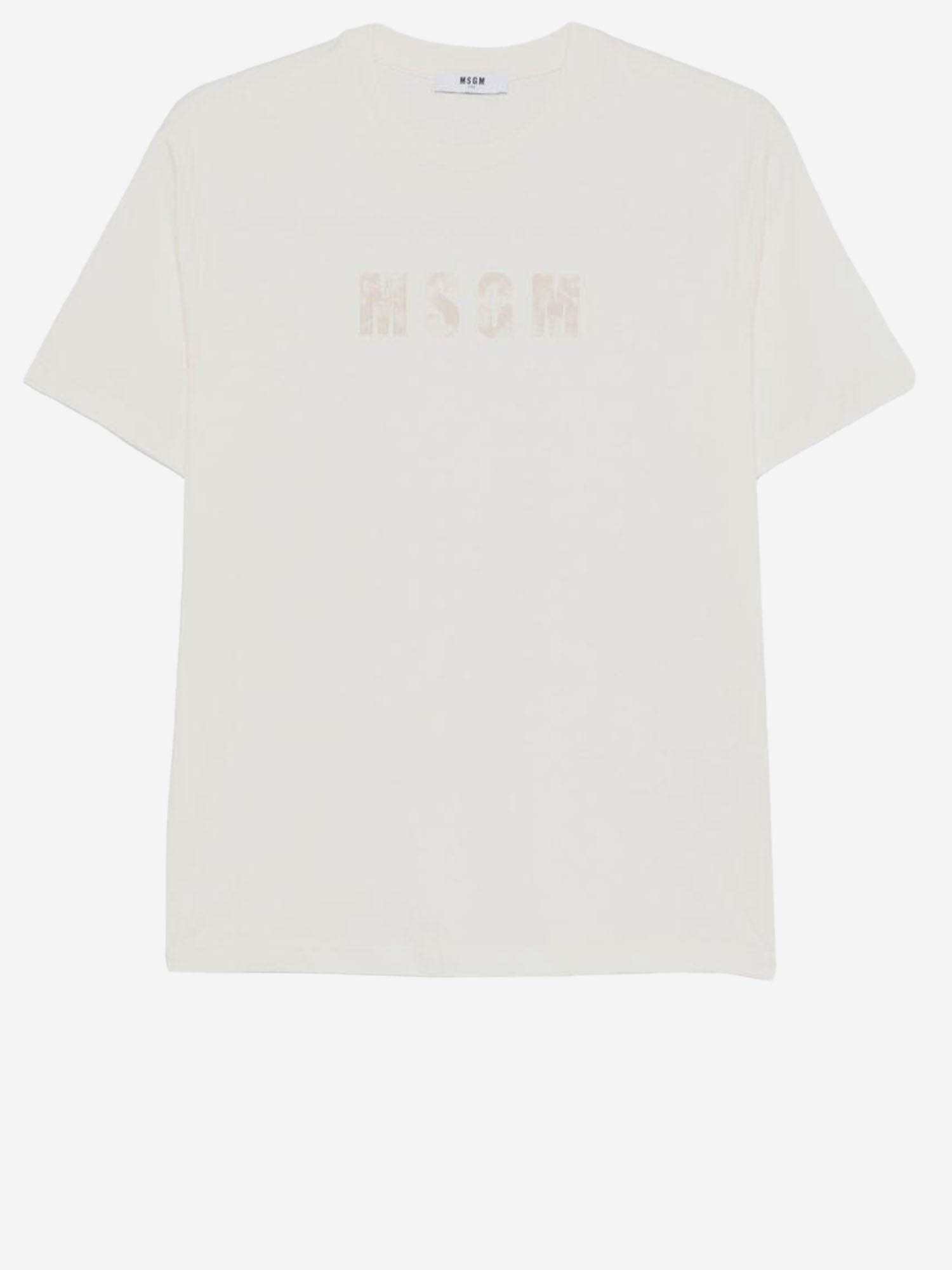 T-SHIRT IN COTONE CON LOGO S6MSJBTH241 013 MSGM KIDS 