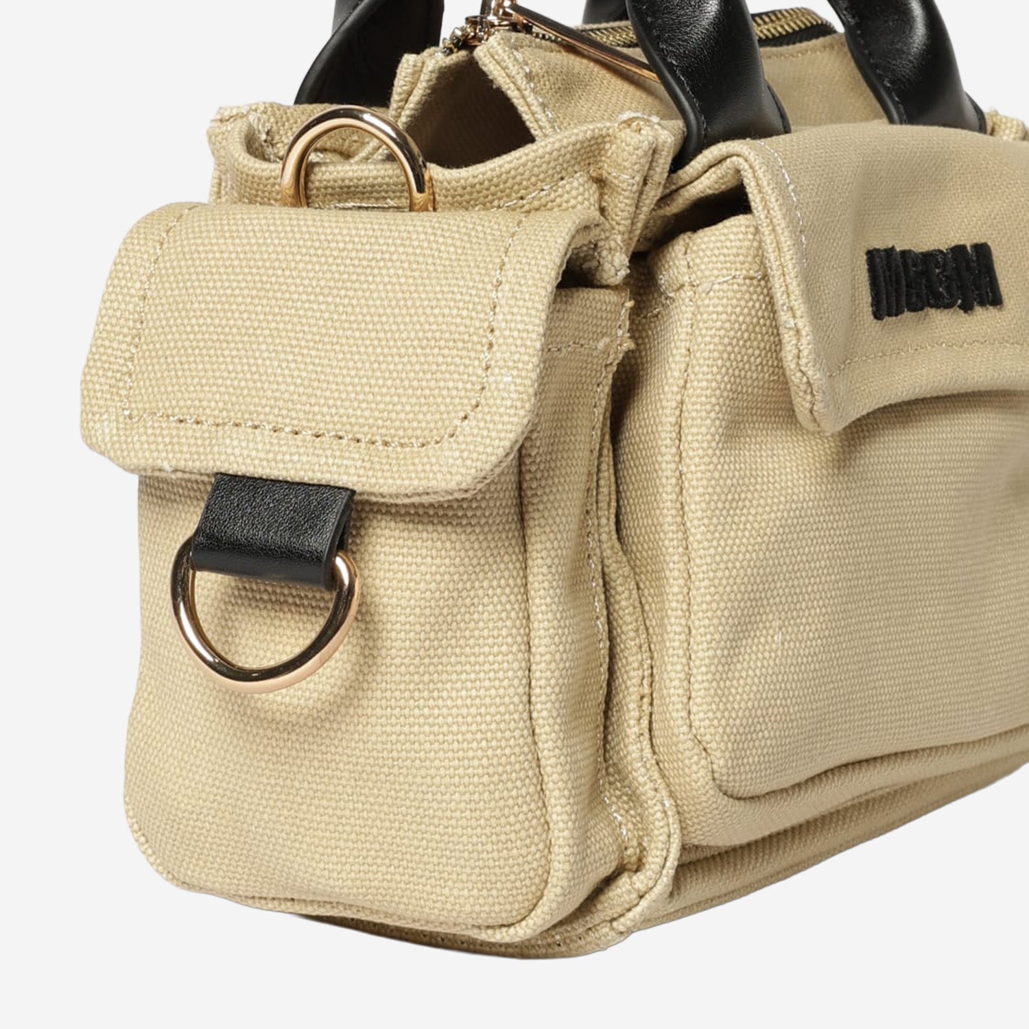 BORSA MINI IN COTONE CON LOGO S6MSJGBA109 1305 MSGM KIDS 
