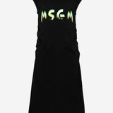 ABITO IN COTONE CON LOGO S6MSJGDR064 110 MSGM KIDS 