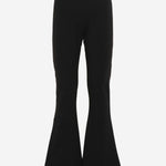 PANTALONI FLARED IN COTONE STRETCH CON LOGO S6MSJGPA071 11088 MSGM KIDS 