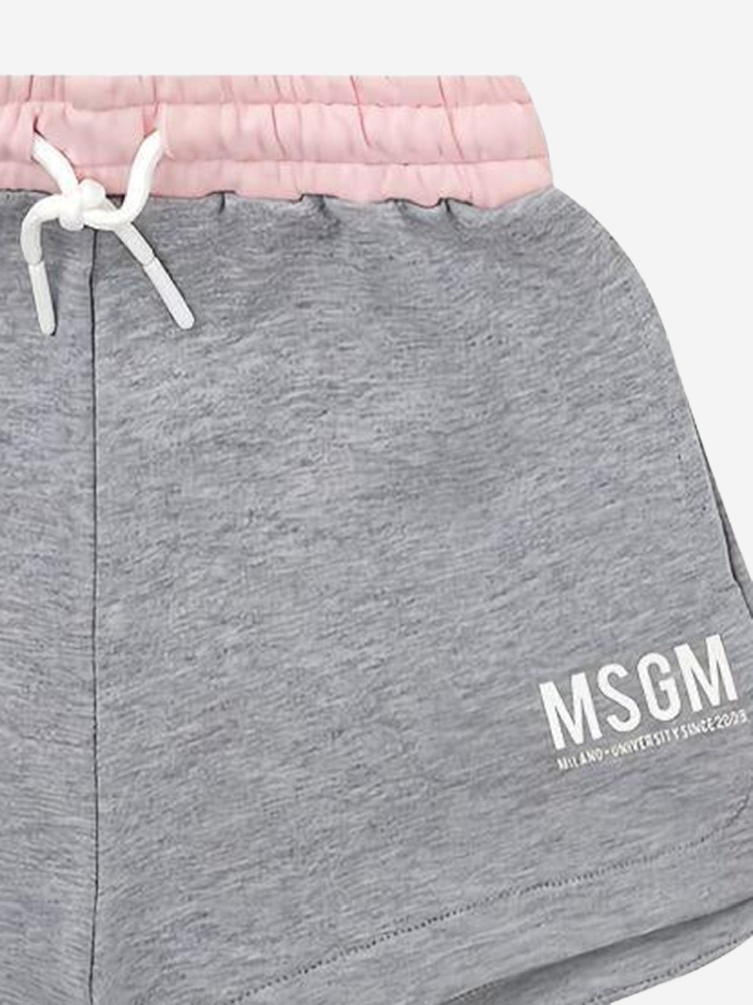 PANTALONCINI LOGATI IN COTONE S6MSJGSH021 27102 MSGM KIDS 