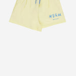 PANTALONCINI LOGATI IN COTONE S6MSJGSH066 MS075 MSGM KIDS 