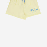 PANTALONCINI LOGATI IN COTONE S6MSJGSH066 MS075 MSGM KIDS 