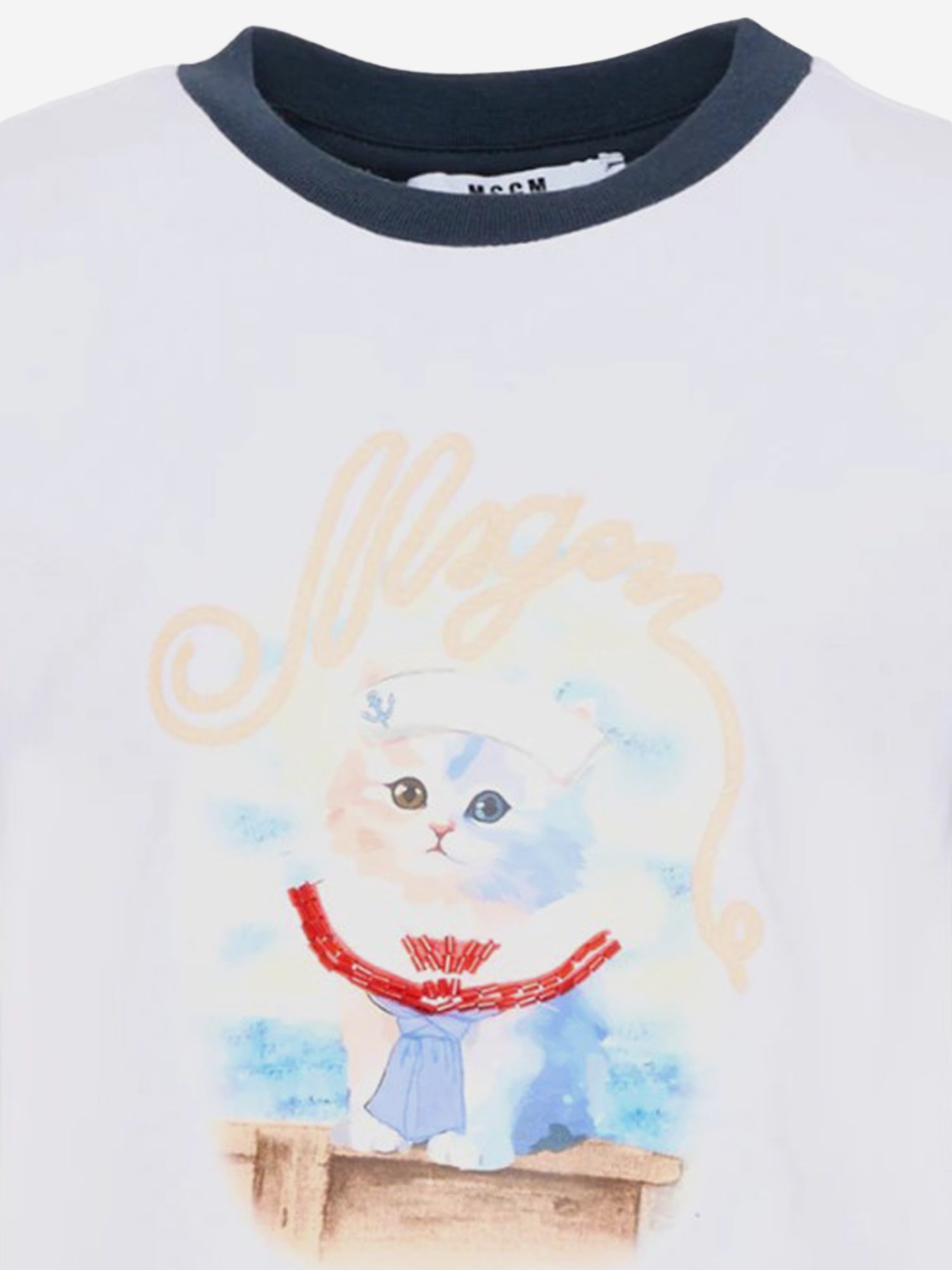 T-SHIRT IN COTONE CON LOGO S6MSJGTH016 183 MSGM KIDS 