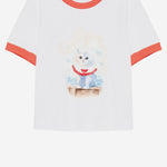 T-SHIRT IN COTONE CON LOGO S6MSJGTH016 184 MSGM KIDS 