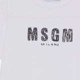 T-SHIRT IN COTONE CON LOGO S6MSJGTH070 001 MSGM KIDS 