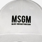 CAPPELLO DA BASEBALL IN COTONE CON LOGO S6MSJUBC019 001 MSGM KIDS 