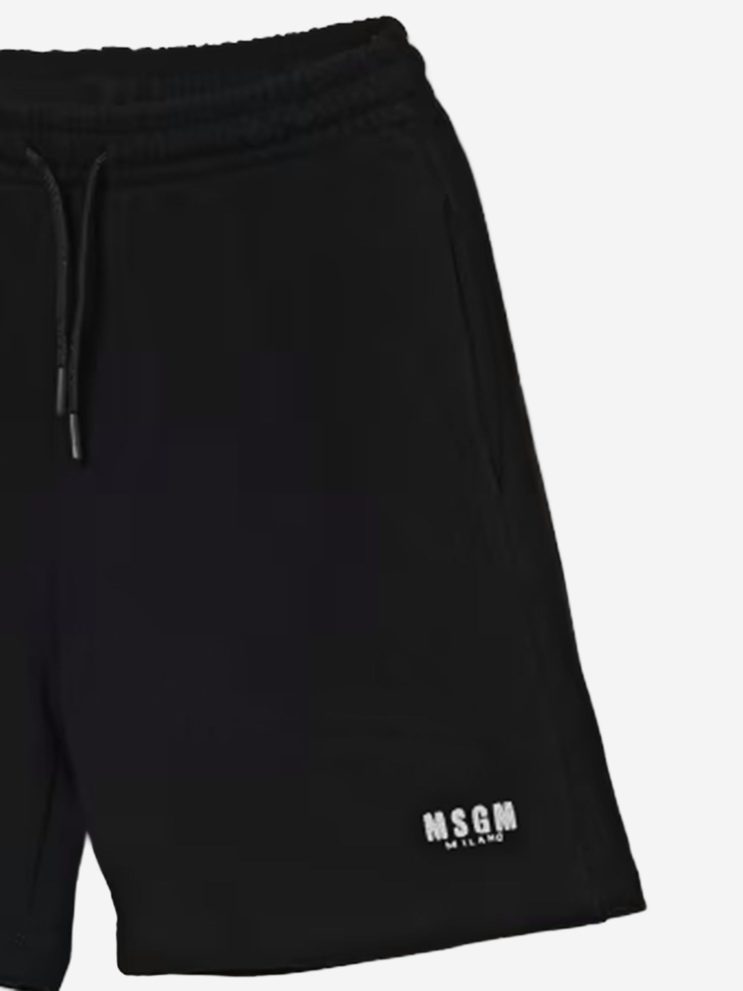 PANTALONCINI LOGATI IN COTONE S6MSJUBE012 110 MSGM KIDS 