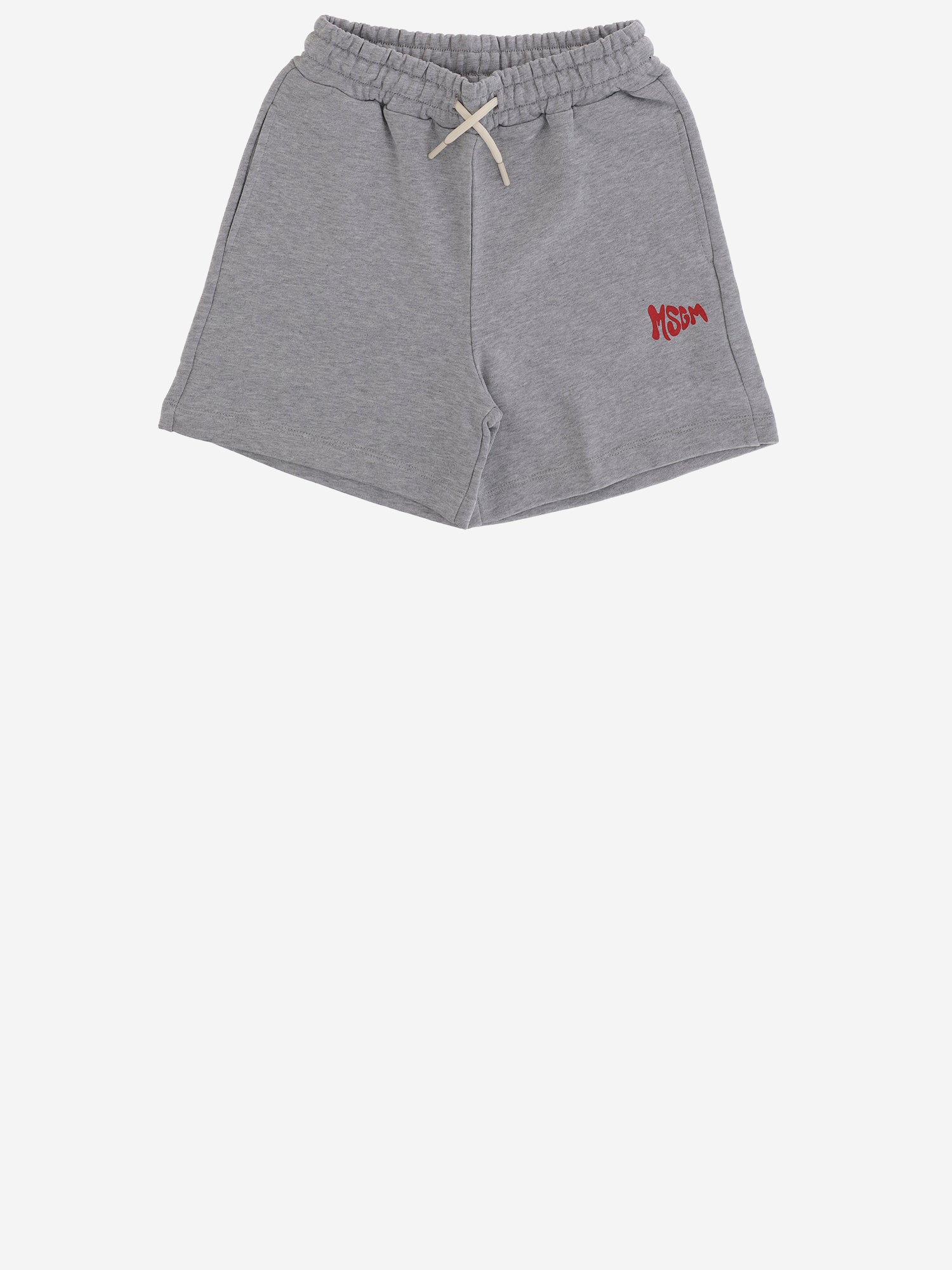 PANTALONCINI LOGATI IN COTONE S6MSJUBE221 271 MSGM KIDS 