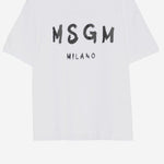 T-SHIRT IN COTONE CON LOGO S6MSJUTH001 001 MSGM KIDS 