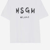 T-SHIRT IN COTONE CON LOGO S6MSJUTH001 001 MSGM KIDS 