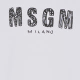 T-SHIRT IN COTONE CON LOGO S6MSJUTH004 001 MSGM KIDS 