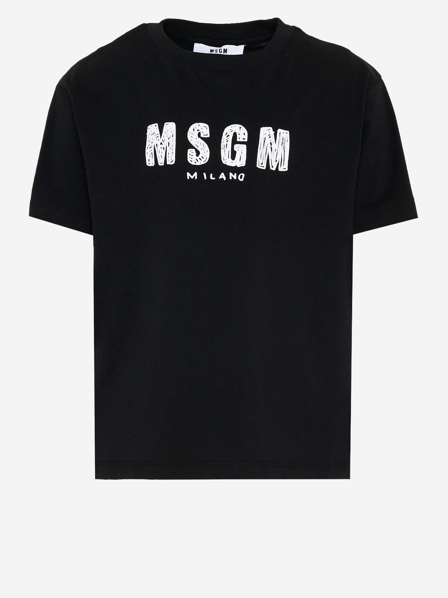 T-SHIRT IN COTONE CON LOGO S6MSJUTH004 110 MSGM KIDS 