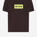 T-SHIRT IN COTONE CON LOGO S6MSJUTH005 943 MSGM KIDS 