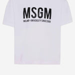 T-SHIRT IN COTONE CON LOGO S6MSJUTH051 001 MSGM KIDS 