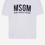 T-SHIRT IN COTONE CON LOGO S6MSJUTH051 001 MSGM KIDS 