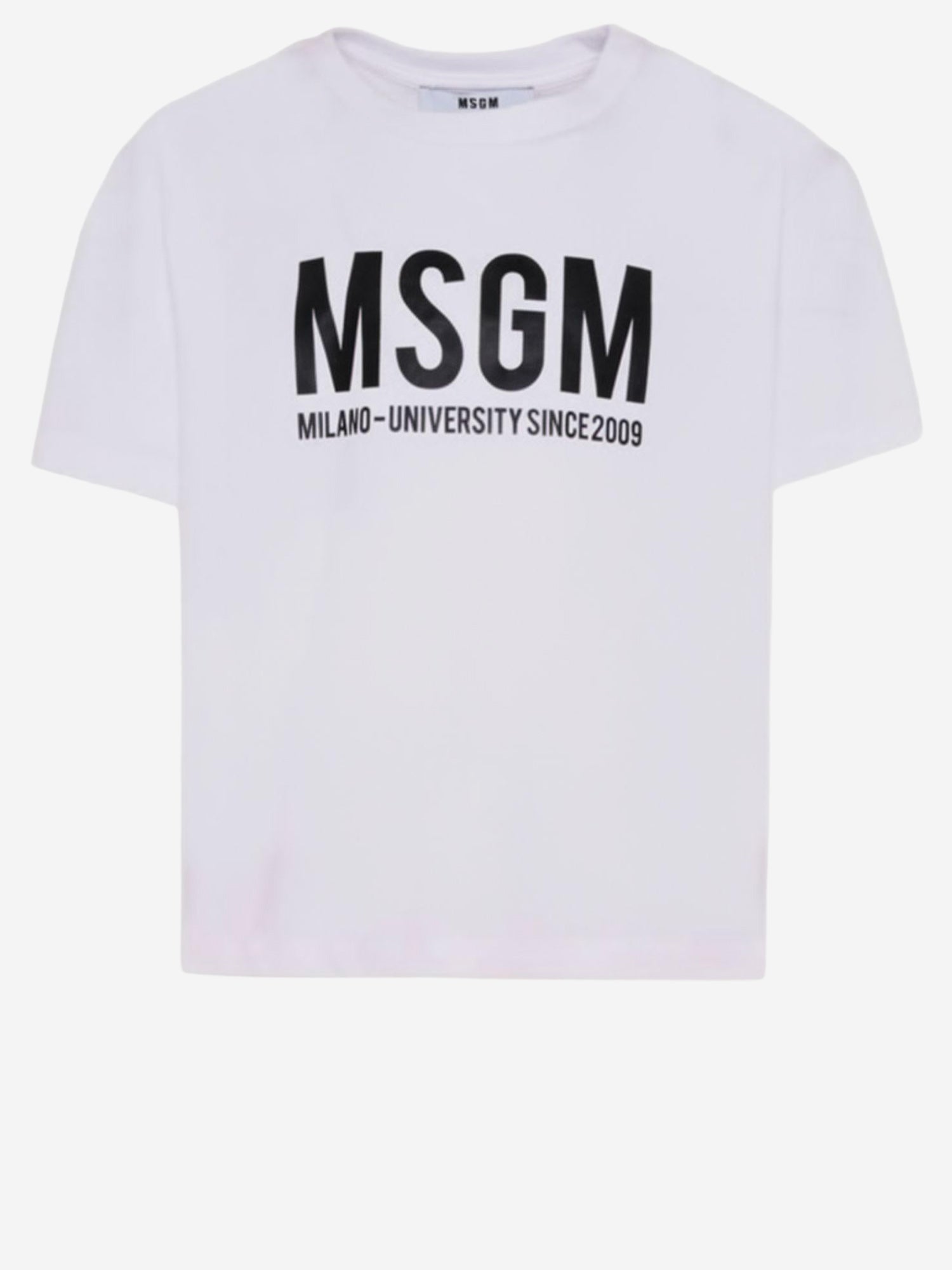 T-SHIRT IN COTONE CON LOGO S6MSJUTH051 001 MSGM KIDS 