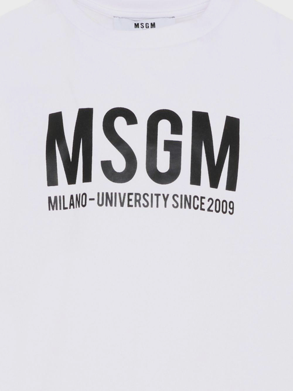 T-SHIRT IN COTONE CON LOGO S6MSJUTH051 001 MSGM KIDS 