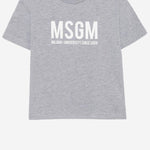 T-SHIRT IN COTONE CON LOGO S6MSJUTH051 271 MSGM KIDS 