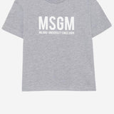 T-SHIRT IN COTONE CON LOGO S6MSJUTH051 271 MSGM KIDS 