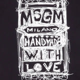 T-SHIRT IN COTONE CON LOGO S6MSJUTH135 110 MSGM KIDS 