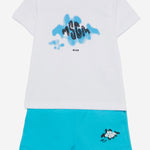SET DA DUE PEZZI IN COTONE S6MSNBTR272 115 MSGM KIDS 