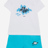 SET DA DUE PEZZI IN COTONE S6MSNBTR272 115 MSGM KIDS 