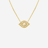 collana WHITE MAJESTIC EYE<BR/> CO427G GOLD MYA BAY 