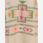 Abito lungo con fantasia 15107 N236BEIGE NEMA 